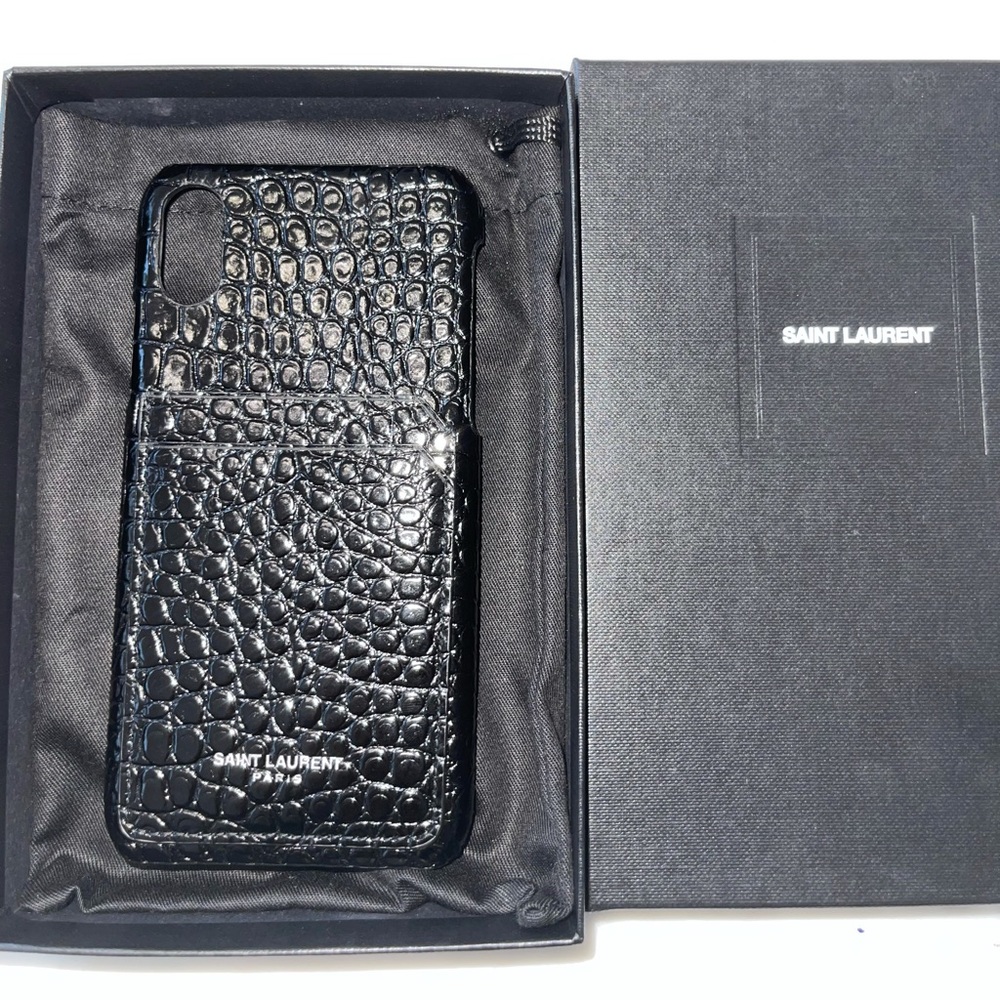 Saint Laurent Crocodile iPhone XS Case
